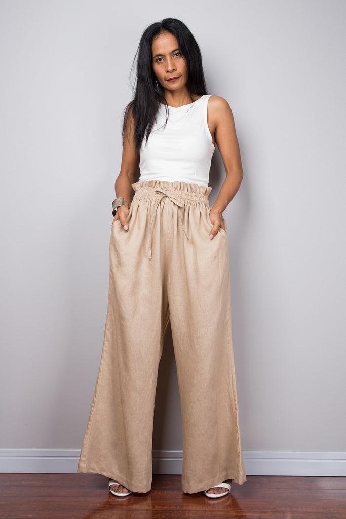 Solid Color Palazzo Pants w/Pockets – The Look Clothing Company